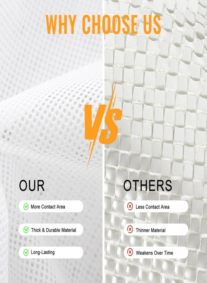 وسادة سجاد سيليكون مانعة للانزلاق من كومفي باد، وسادة سجاد سميكة مضادة للانزلاق، حصائر سجاد تحت السجاد للأرضيات الخشبية، تحافظ على السجاد في مكانه - 2 × 3 قدم - Image 5